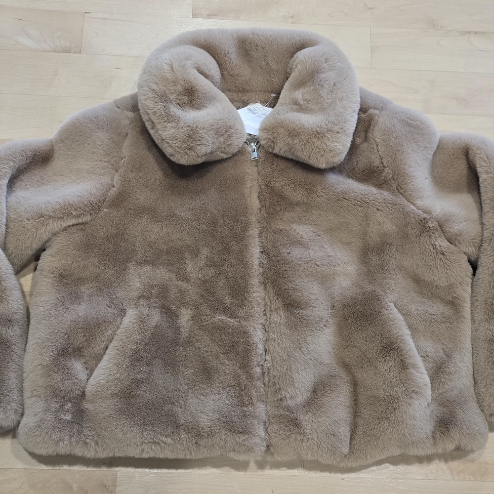 Cozy Tan Kids Jacket